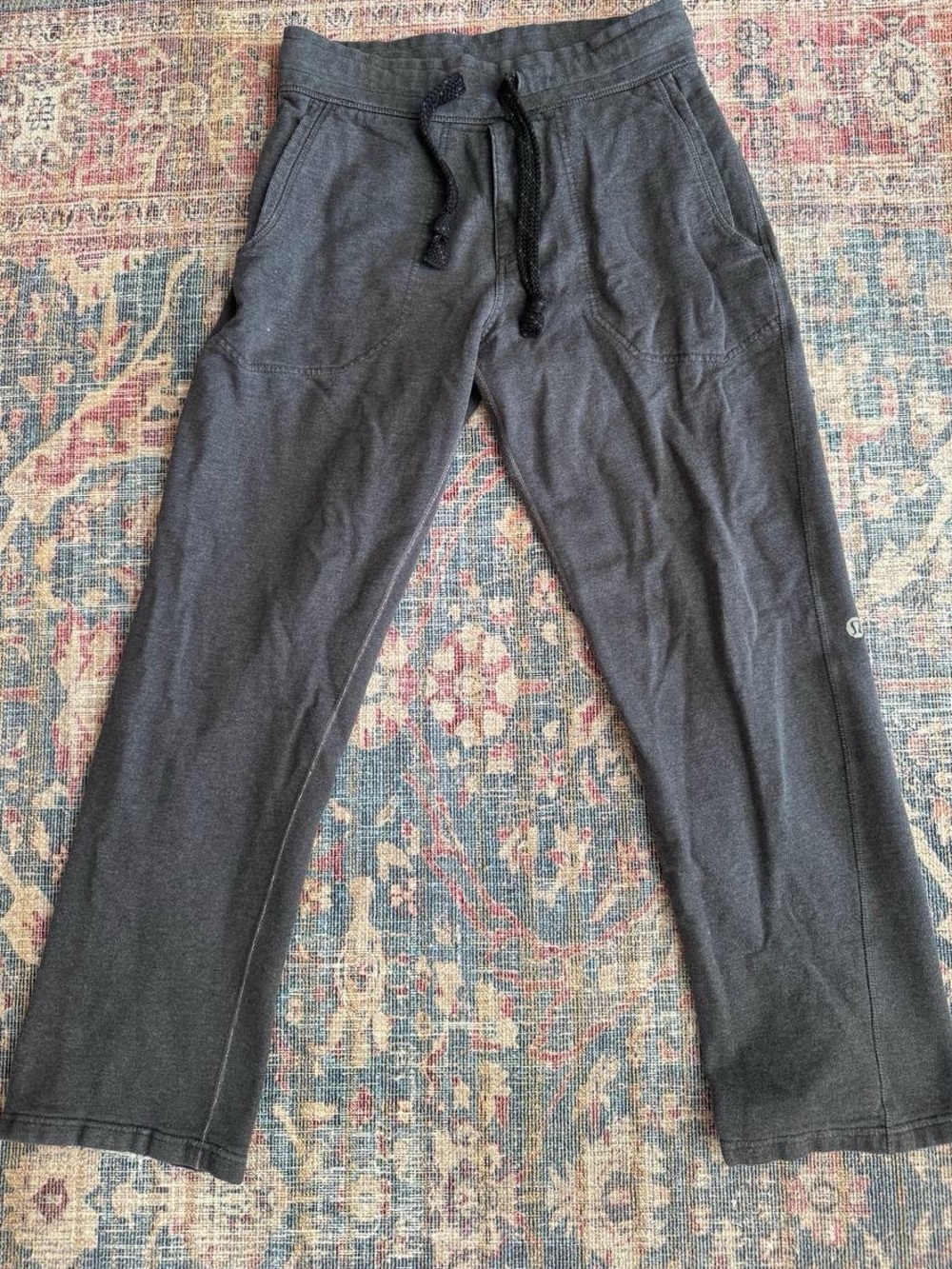 lululemon athletica Dark Charcoal Drawstring Track Pants